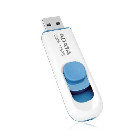 Adata 16GB C008 USB Flash Drive, Retractable, Capless – image 1
