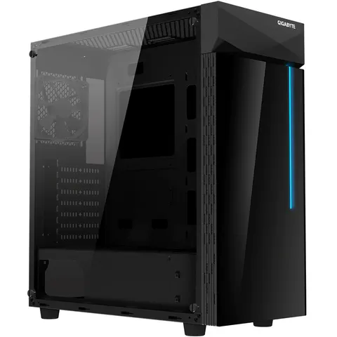 Gigabyte C200 GLASS | PC-Gehäuse – Schwarz – Bild 1