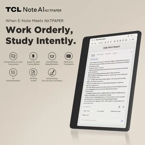 Tablet Tcl 9566X 2BLCA111 NXTPAPER Note A1 Bundle Grey – immagine 1
