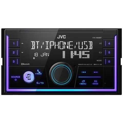 JVC KW-X850BT 2DIN Autoradio - Multicolor – afbeelding 1