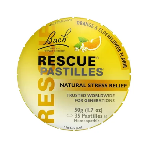 Bach Rescue Pastilles - Orange & Elderflower 50g – image 1