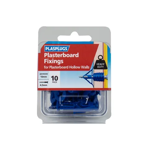 Plasplugs Heavy-Duty Plasterboard Fixings HCF110 - 10 Pack – image 1