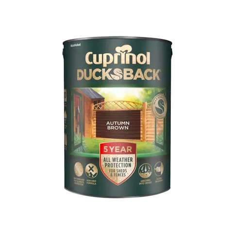 Cuprinol Ducksback Matt Paint Autumn Brown - 5L – image 1