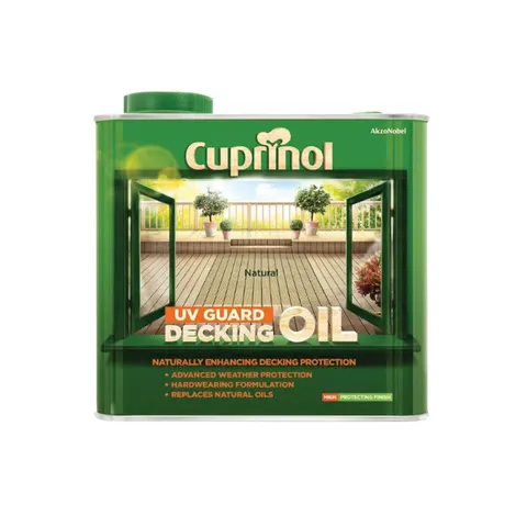 Cuprinol Uv Guard Deck Oil Natural 2.5L – image 1