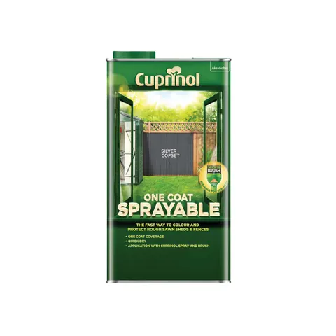 Cuprinol Sprayable Silver Copse 5L – image 1