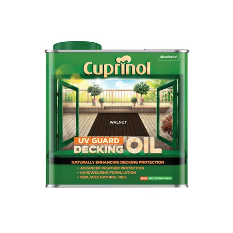 Cuprinol UV Guard Decking Oil Walnut- 2.5L – image 1