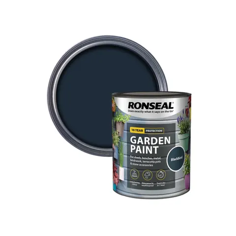 Ronseal General Purpose Garden Paint – Blackbird – 37406 – image 1