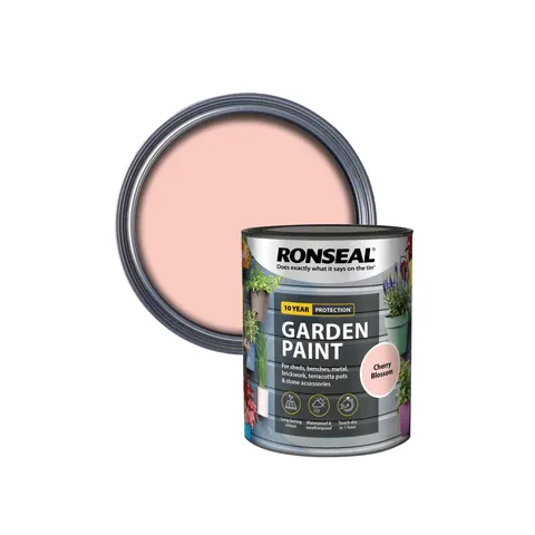 Ronseal General Purpose Garden Paint Cherry Blossom 750ml – image 1