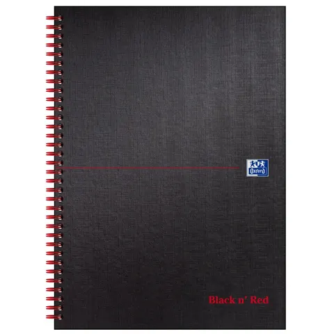 Black n' Red BLACK N RED HB WIRE NOTEBOOK A4 PK5 – image 1
