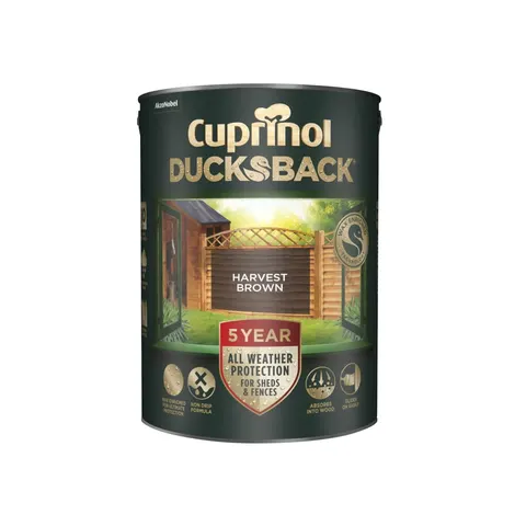 Cuprinol Ducksback Harvest Brown - 5L – Brown 5L – image 1