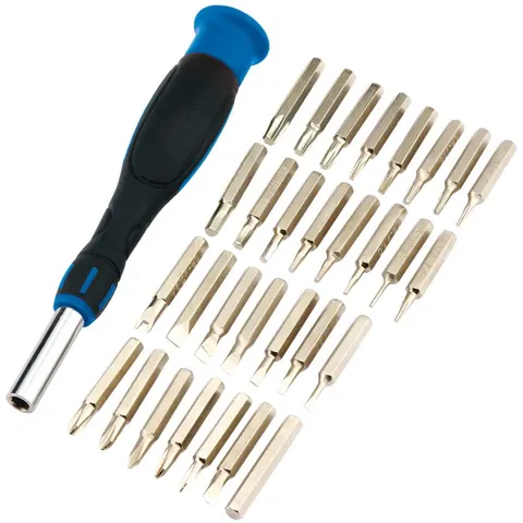 Draper Precisie bitschroevendraaier set 31-delig – afbeelding 1