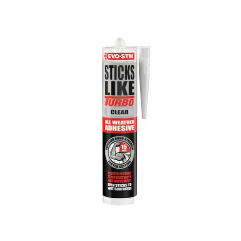 Evo-Stik Sticks Like Turbo Clear 290ml - Fast Setting Adhesive – image 1