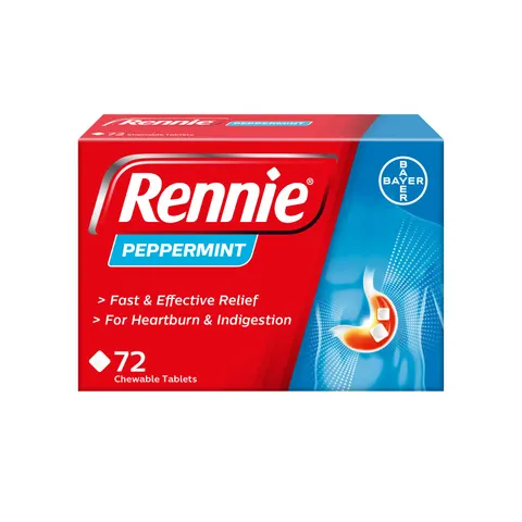 Rennie Peppermint Pack 72 Tablets – image 1