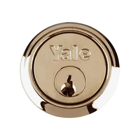 Yale Locks - B1109 Replacement Rim Cylinder & 2 Keys Chrome Finish Box – image 1
