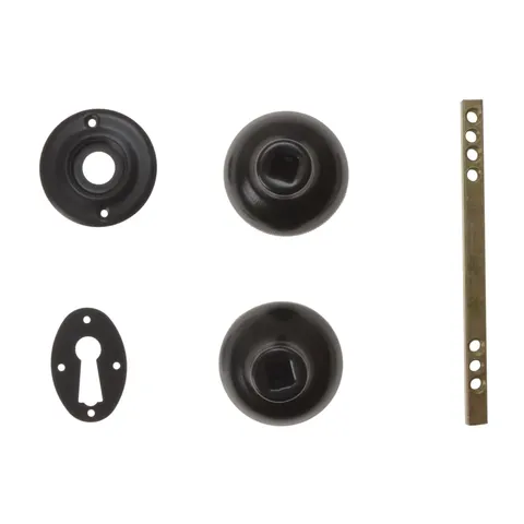 Yale Locks - P405 Rim Knob Black Finish – image 1