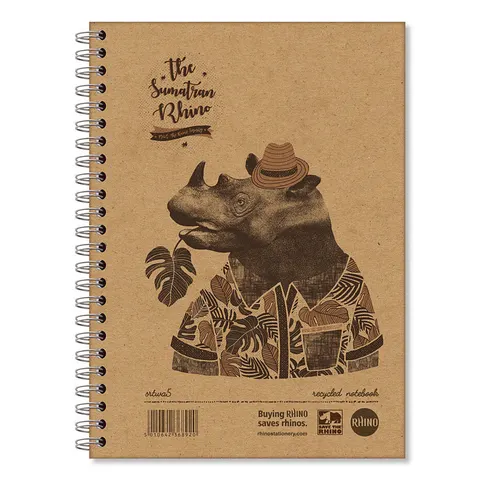 RHINO SRTWA5-8-P writing notebook A5 160 sheets Light brown – image 1