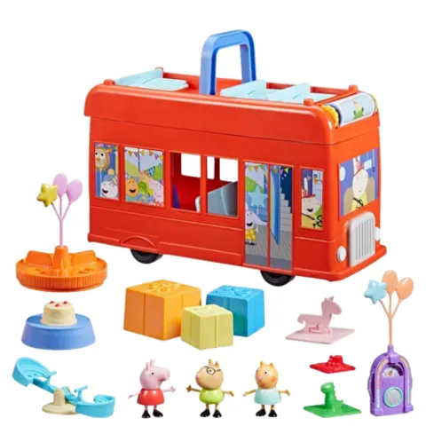 Peppa Pig 2-in-1 Party Bus Toy – image 1