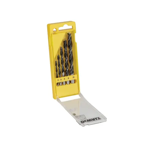 DeWalt 5 Piece Brad Point Wood Drill Bit Set – image 1