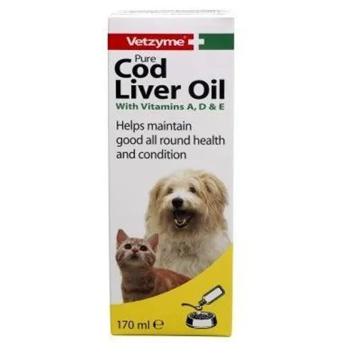 Vetzyme Dog Pure Cod Liver Oil Supplement 150ml – image 1