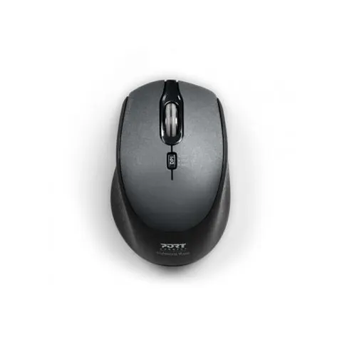 Port Designs PORT Connect MOUSE OFFICE PRO SILENT WIRELESS - BLACK Mouse. Form factor: Ambidextrous. Buttons type: Pressed buttons Scroll type: Wheel. Power sou – image 1