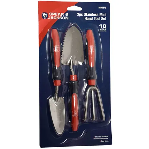 Spear and Jackson Select 3 Piece Stainless Steel Mini Garden Tool Set – image 1