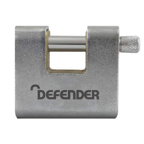 DEFENDER - Armoured Warehouse Block Padlock 80mm Keyed Alike – image 1