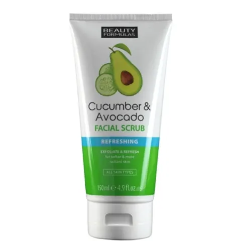 Beauty Formulas Cucumber & Avocado peeling do twarzy 150 ml – zdjęcie 1