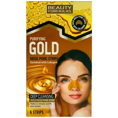Beauty Formulas Gold Nose Strips - 6 pcs – image 1