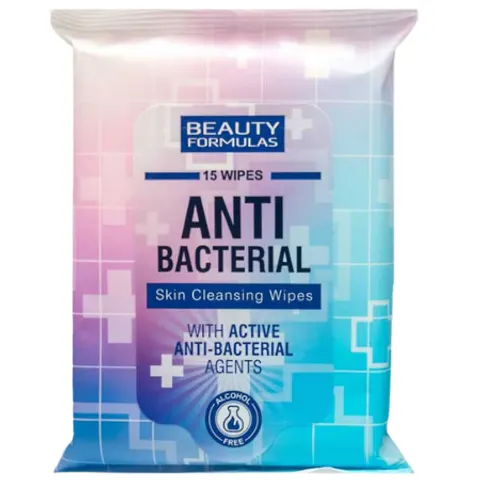 Beauty Formulas Antibacterial Cleansing Wipes - 15 pcs – image 1