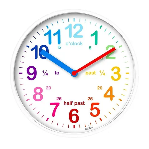 ACCTIM - Teaching Time Wall Clock, White – image 1