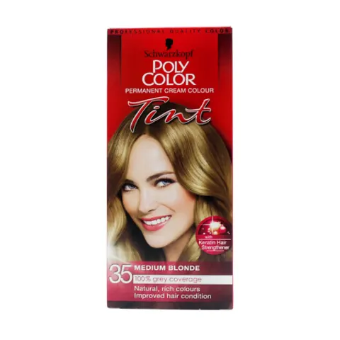 Schwarzkopf Poly Color Tint Haarkleuring - 35 Medium Blond – afbeelding 1