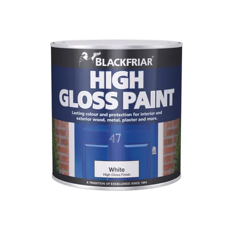 Blackfriar Gloss Paint Black 500ml - High Gloss Finish – image 1