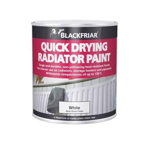 Blackfriar Quick Dry Radiator Paint White 500ml – image 1
