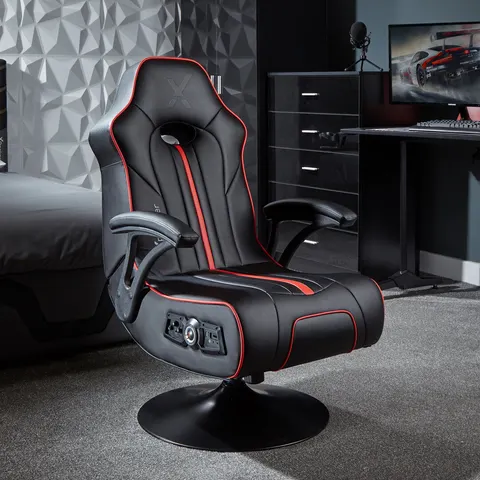 X Rocker Torque 2.1 Audio Console Gaming Chair - Black / Red – image 1