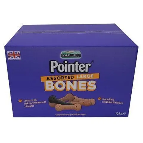 Pointer Assorted Large Bones 10kg – image 1