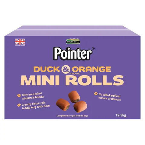 Pointer Duck & Orange Mini Rolls 12.5kg – image 1