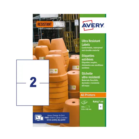 Avery UL RES LABELS 148X210MM PK40 – image 1
