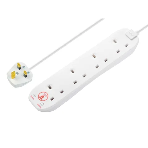 Masterplug 4 Socket Surge Protected Extension Lead 240v – image 1