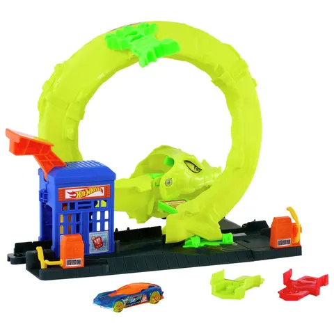 Hot Wheels City Snake Spiral Attack Playset – image 1