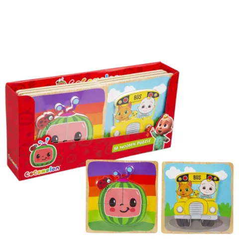 CoComelon 3D Wooden Puzzle Assorted – 2 Pcs – image 1