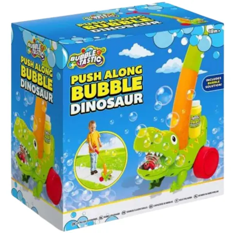Bubble Tastic Push Along Dinosaur Bubble Walker – image 1