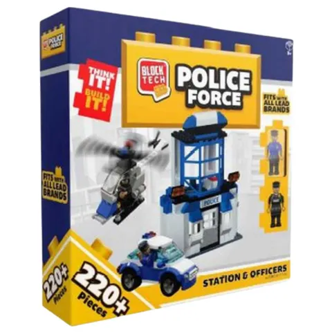 Block Tech Police Force Station & Officers – 220 pcs – image 1