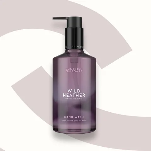 Scottish Fine Soaps Wild Heather Hand Wash 300ml Pump Bottle – image 1