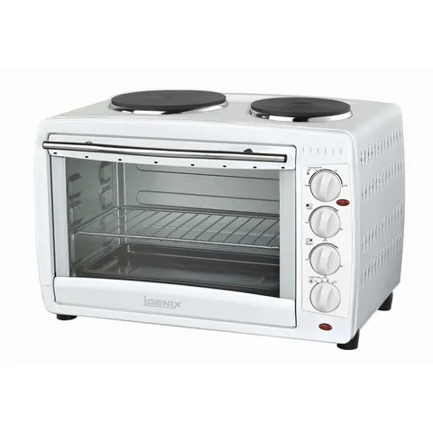 Igenix IG7145 Tabletop Mini Oven & Grill , Separate Heating Controls , White – image 1