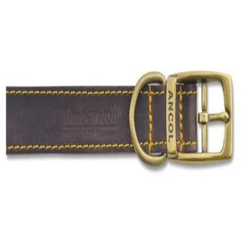 Ancol Timberwolf Leather Collar Sable 35cm – image 1