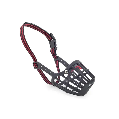 Ancol Training & Safety Plastic Dog Muzzle - Black/Red / Size 1 – image 1