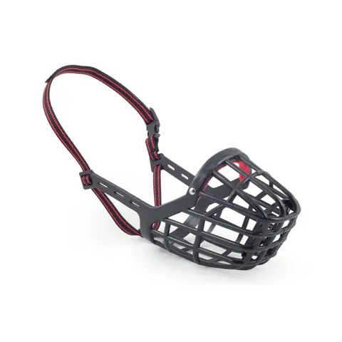 Ancol Training & Safety Plastic Dog Muzzle - Black/Red / Size 9 – image 1