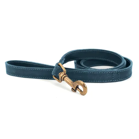 Ancol Timberwolf Leather Lead Blue 1m – image 1