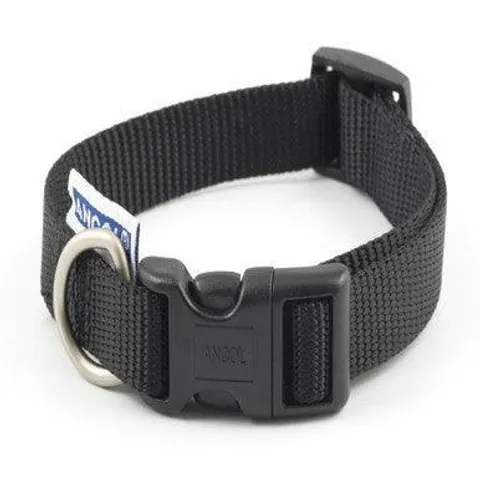 Ancol Adjustable Viva Collar - Black / 30cm - 50cm – image 1
