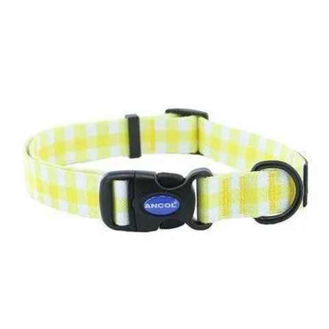 Ancol Soho Yellow Check Patterned Collar Large – image 1